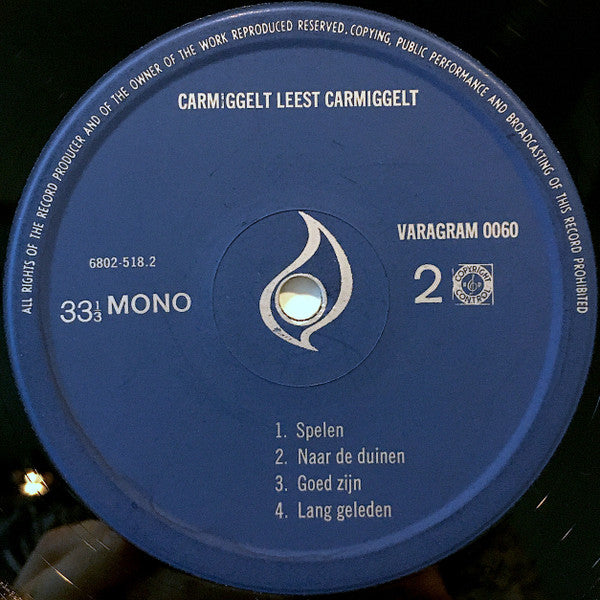 Simon Carmiggelt : Gezellig Bijpraten (Carmiggelt Leest Carmiggelt) (LP, Mono)