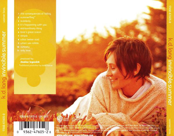 k.d. lang : Invincible Summer (CD, Album)