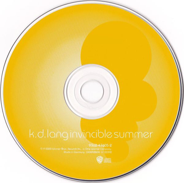 k.d. lang : Invincible Summer (CD, Album)