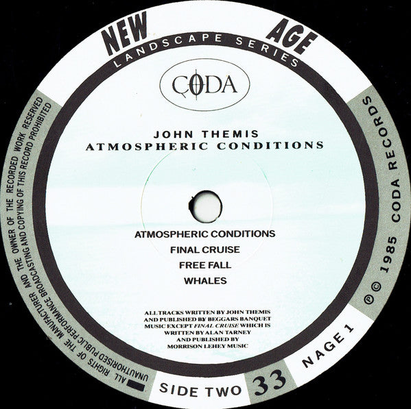 John Themis : Atmospheric Conditions (LP, Album)