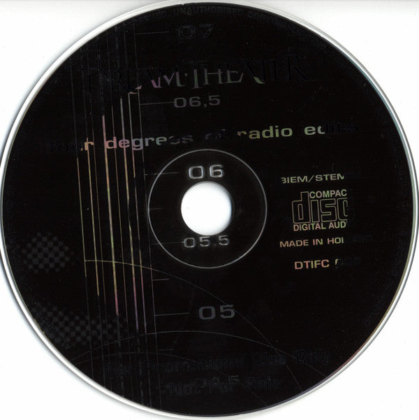 Dream Theater : Four Degrees Of Radio Edits (CD, Promo, Smplr)