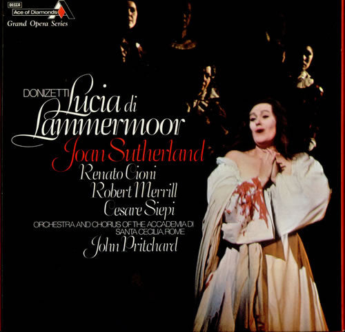 Gaetano Donizetti - Joan Sutherland, Renato Cioni, Robert Merrill, Cesare Siepi, Orchestra Dell'Accademia Nazionale di Santa Cecilia Conducted By John Pritchard : Lucia Di Lammermoor (3xLP, Album + Box)