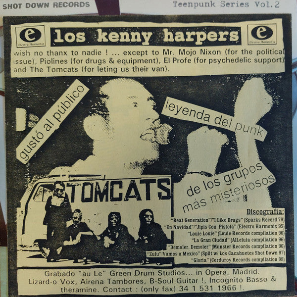 Kenny Harpers / Los Cacahuetes : Kenny Harpers / Los Cacahuetes (7", EP, Blu)