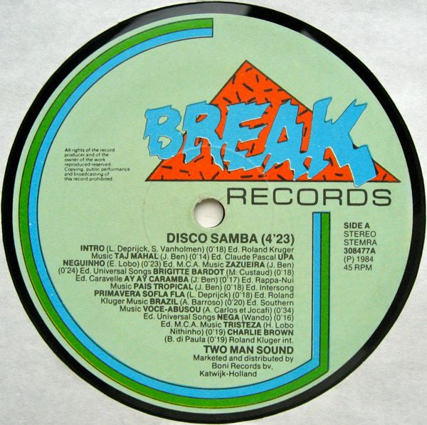 Two Man Sound : Disco Samba / Que Tal America (12")