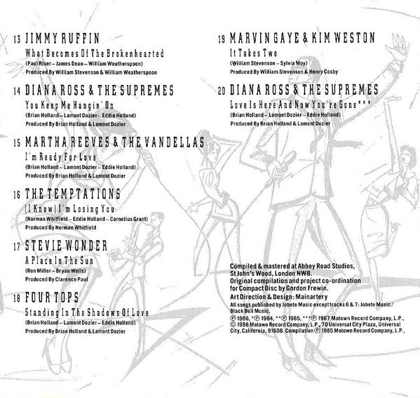 Various : Motown Hits Of Gold Volume 1 (CD, Comp)