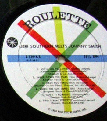 Jeri Southern And Johnny Smith : Jeri Southern Meets Johnny Smith (LP, Album, Mono)
