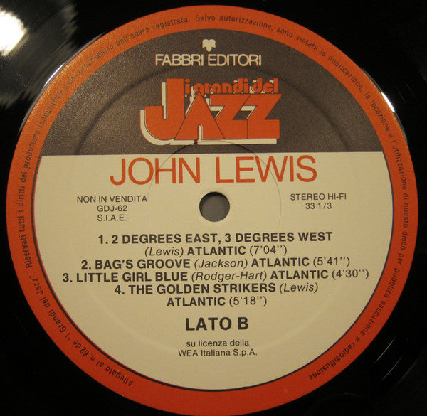 John Lewis (2) : John Lewis (LP, Comp)