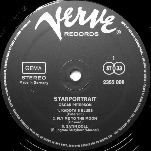 Oscar Peterson : Starportrait (2xLP, Comp, Box)