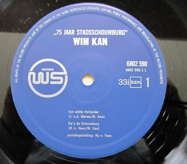 Wim Kan : Een Uur-tje "Komische Humor" (LP, Album)