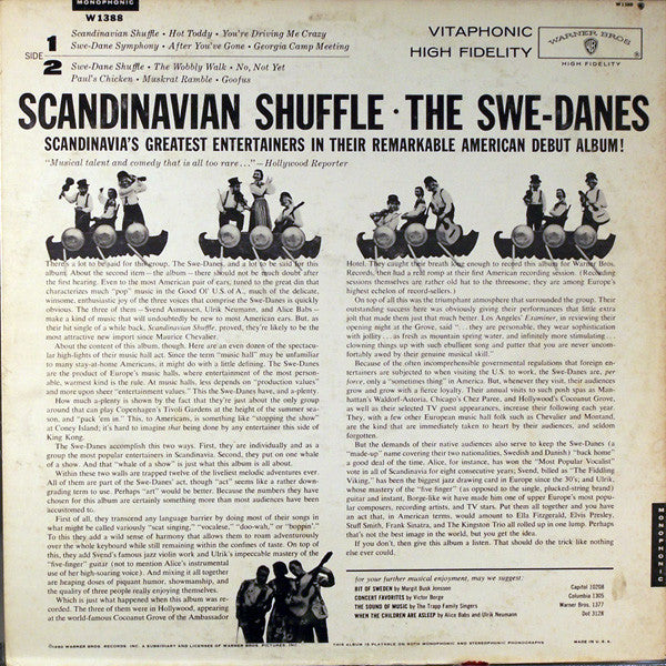 The Swe-Danes : Scandinavian Shuffle (LP, Album, Mono)