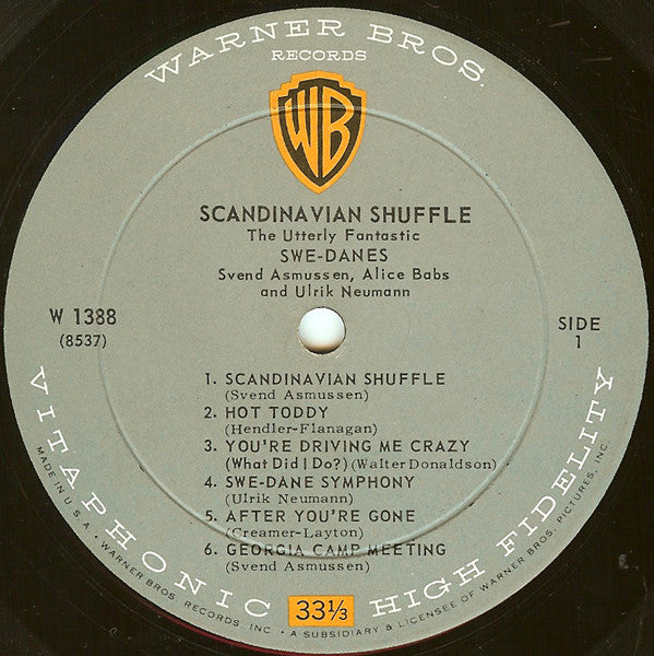 The Swe-Danes : Scandinavian Shuffle (LP, Album, Mono)