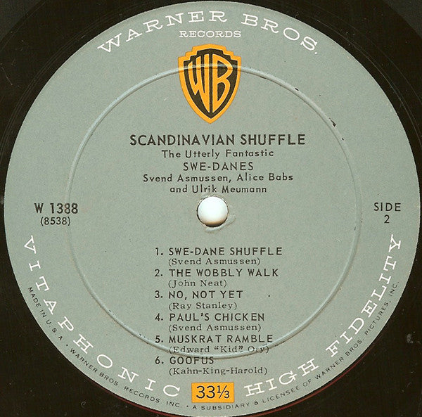 The Swe-Danes : Scandinavian Shuffle (LP, Album, Mono)