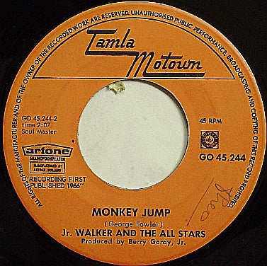 Junior Walker & The All Stars : Good Rockin' / Monkey Jump (7", Single)