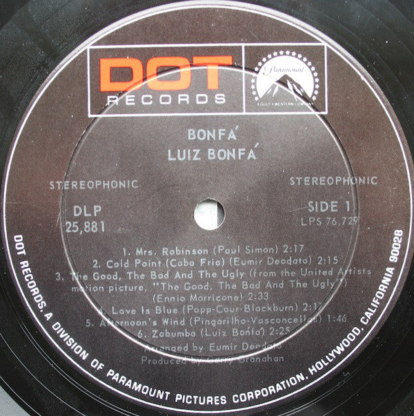 Luiz Bonfá : Bonfá (LP, Album)