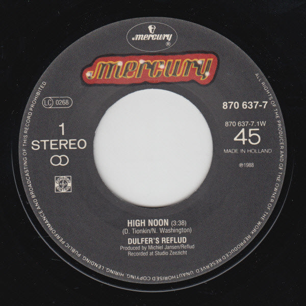 Dulfer's Reflud : High Noon (7")