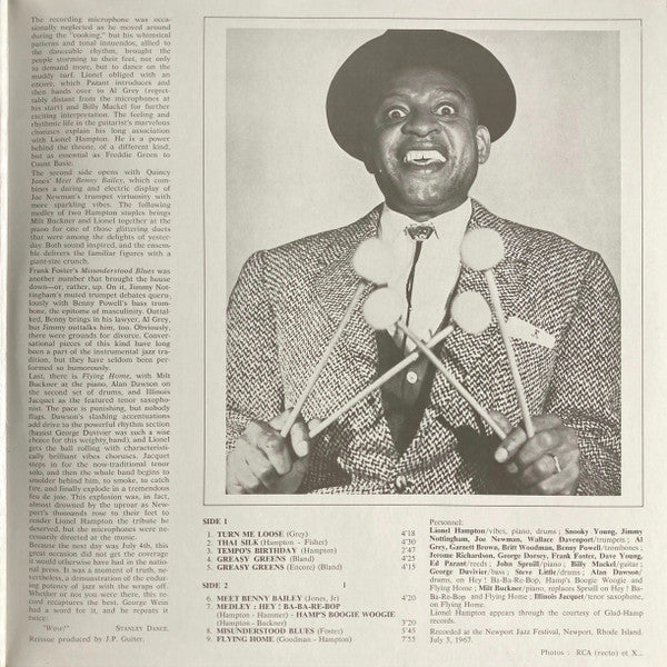 Lionel Hampton And His All-Star Alumni Big Band : Newport Uproar ! (LP, Album, RE)