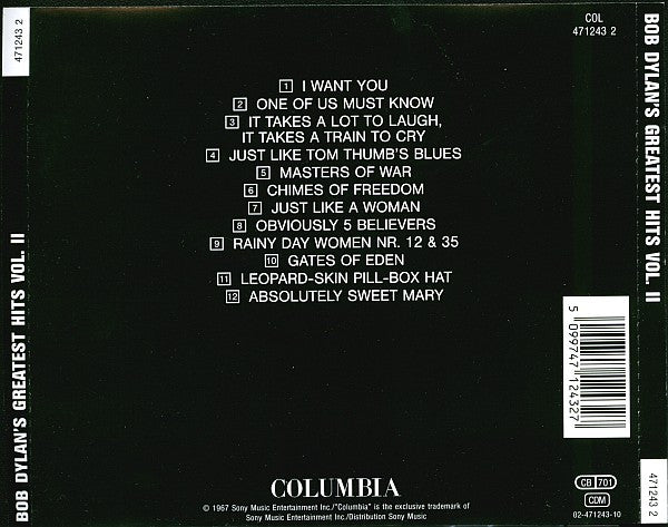 Bob Dylan : Bob Dylan's Greatest Hits 2 (CD, Comp, RE)