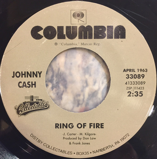 Johnny Cash : Ring Of Fire / It Ain't Me, Babe (7", Single)