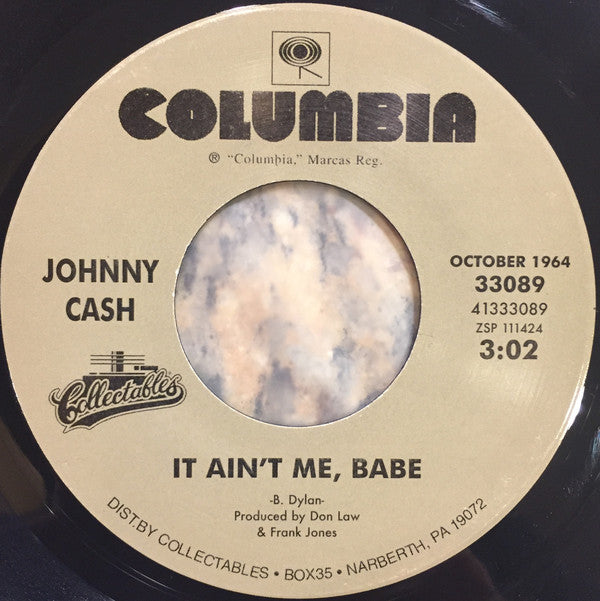 Johnny Cash : Ring Of Fire / It Ain't Me, Babe (7", Single)
