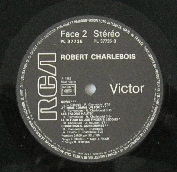 Robert Charlebois : Robert Charlebois (LP, Album)
