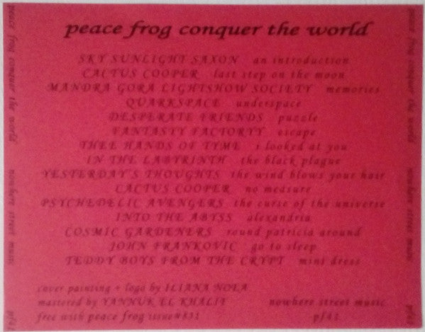 Various : Peace Frog Conquer The World (CD, Comp)