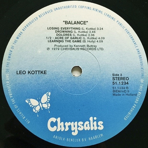 Leo Kottke : Balance (LP, Album)