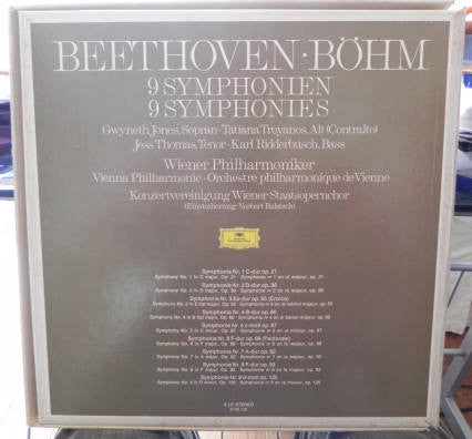 Ludwig van Beethoven - Karl Böhm, Wiener Philharmoniker : 9 Symphonien (9xLP + Box)