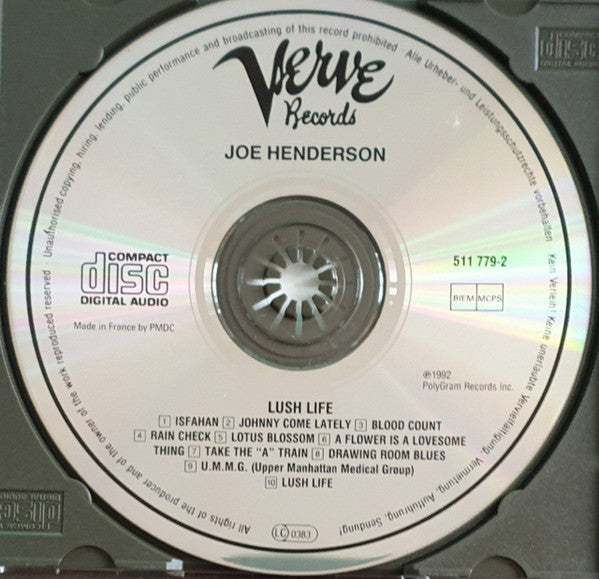 Joe Henderson : Lush Life (The Music Of Billy Strayhorn) (CD, Album)