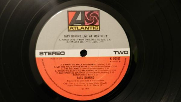 Fats Domino : 'Hello Josephine' Live At Montreux (LP, Album)