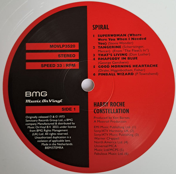 The Harry Roche Constellation : Spiral (LP, Album, Ltd, RE, Whi)