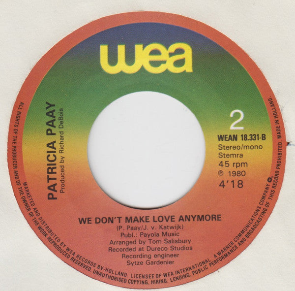 Patricia Paay : Maybe (7", Single)