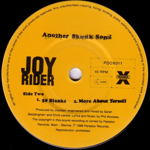 Joyrider (3) : Another Skunk Song (7", Single)