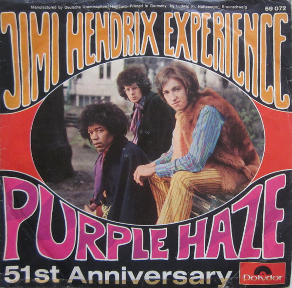 The Jimi Hendrix Experience : Purple Haze (7", Single)