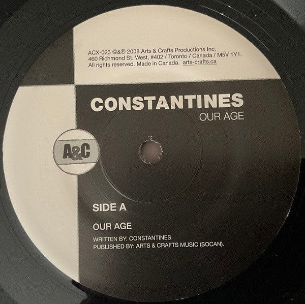 Constantines : Our Age (7", Single)