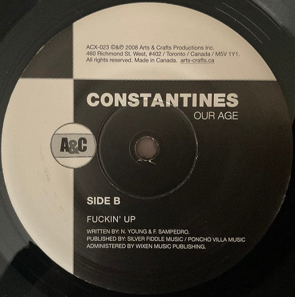 Constantines : Our Age (7", Single)