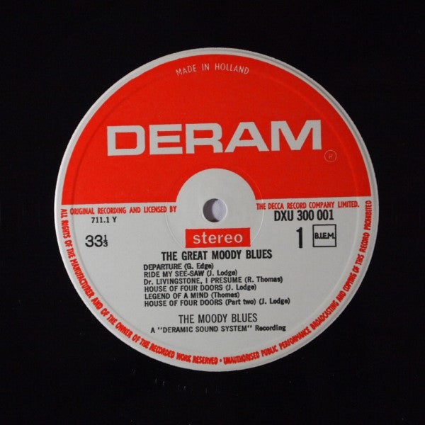The Moody Blues : The Great Moody Blues (2xLP, Comp, RE, Gat)