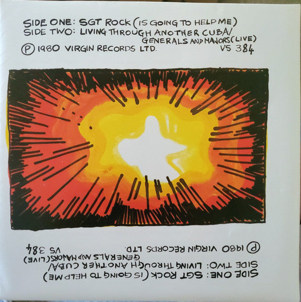 XTC : Sgt. Rock (Is Going To Help Me) (7", Single, Ltd)