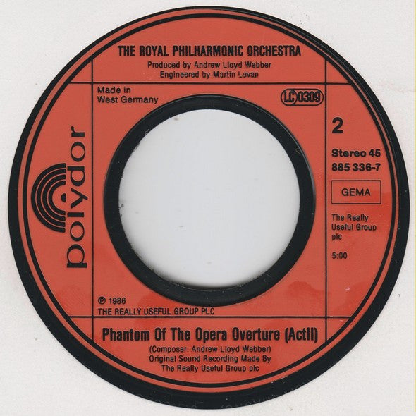 Cliff Richard, Sarah Brightman, Andrew Lloyd Webber : All I Ask Of You (7", Single)