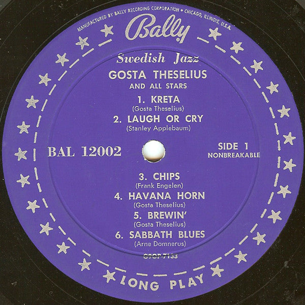 Gösta Theselius And All Stars : Swedish Jazz (LP, Album)