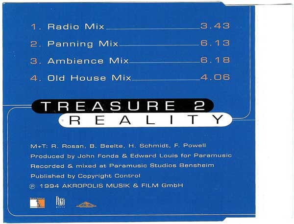 Treasure 2 : Reality (CD, Maxi)