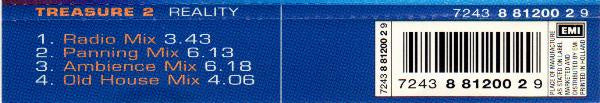 Treasure 2 : Reality (CD, Maxi)