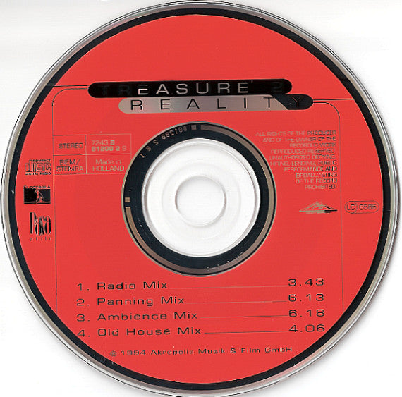 Treasure 2 : Reality (CD, Maxi)