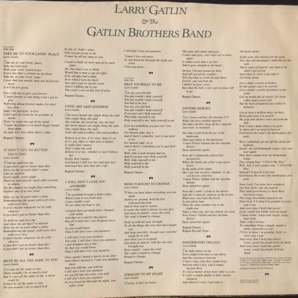 Larry Gatlin & The Gatlin Brothers : Help Yourself (LP, Album, San)