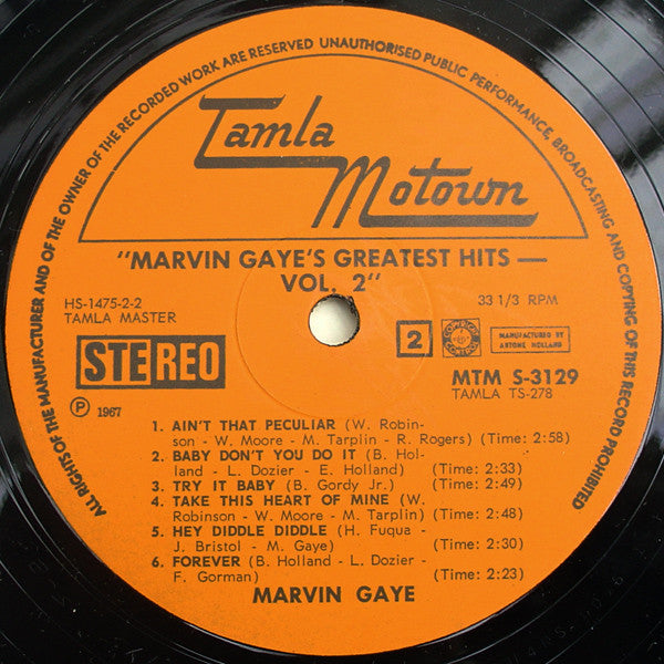 Marvin Gaye : Greatest Hits Vol. 2 (LP, Comp)
