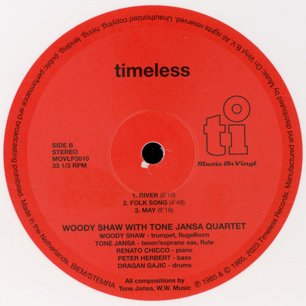Woody Shaw  With  Tone Janša Kvartet : Woody Shaw With Tone Jansa Quartet (LP, Album, Ltd, Num, RE, Whi)