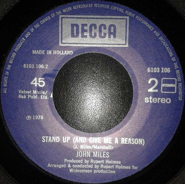 John Miles : Manhattan Skyline (7")