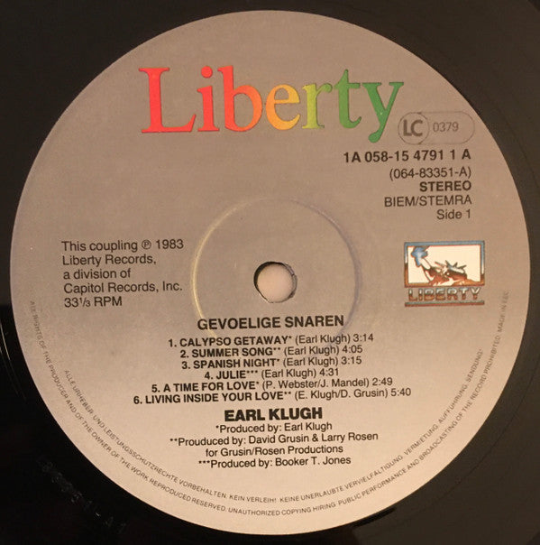 Earl Klugh : Gevoelige Snaren (LP, Comp)