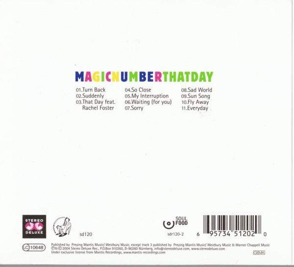 Magic Number : That Day (CD, Album)