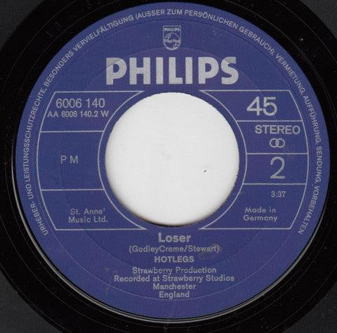 Hotlegs : Lady Sadie (7", Single)