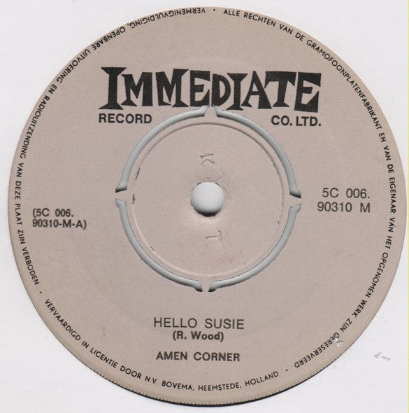 Amen Corner : Hello Susie (7", Single)